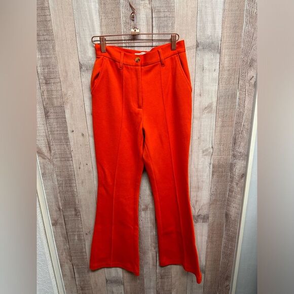 Urban Outfitters Orange High-Waisted Trousers - Picture 2 of 9